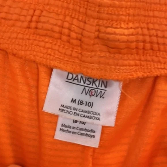 Women’s Orange Athletic Shorts Danskin Sz MED - Picture 3 of 3